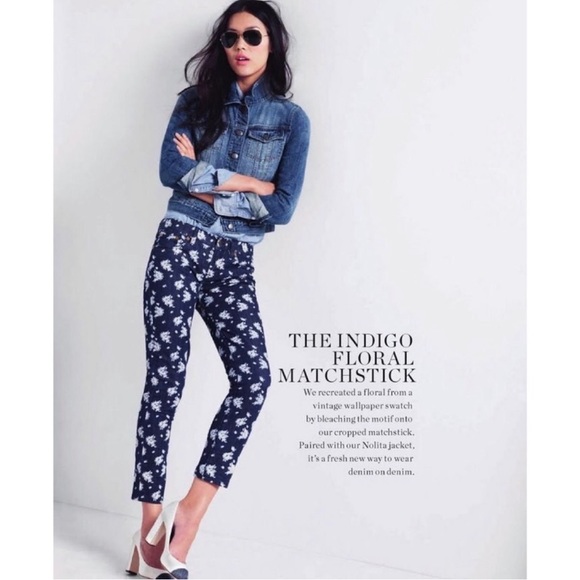 J. Crew Denim - J. Crew Indigo Floral Matchstick Jeans